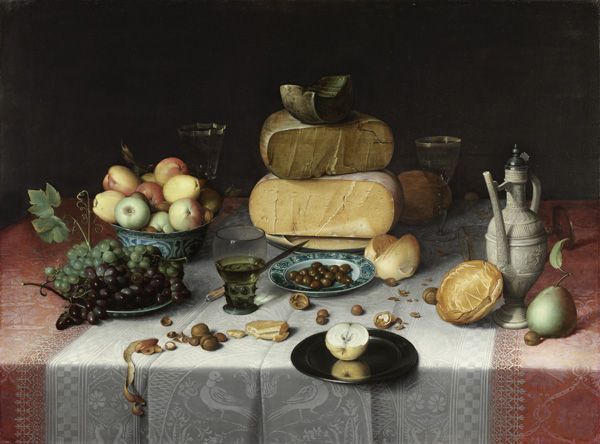Still life with Cheese - Floris Claesz van Dijck